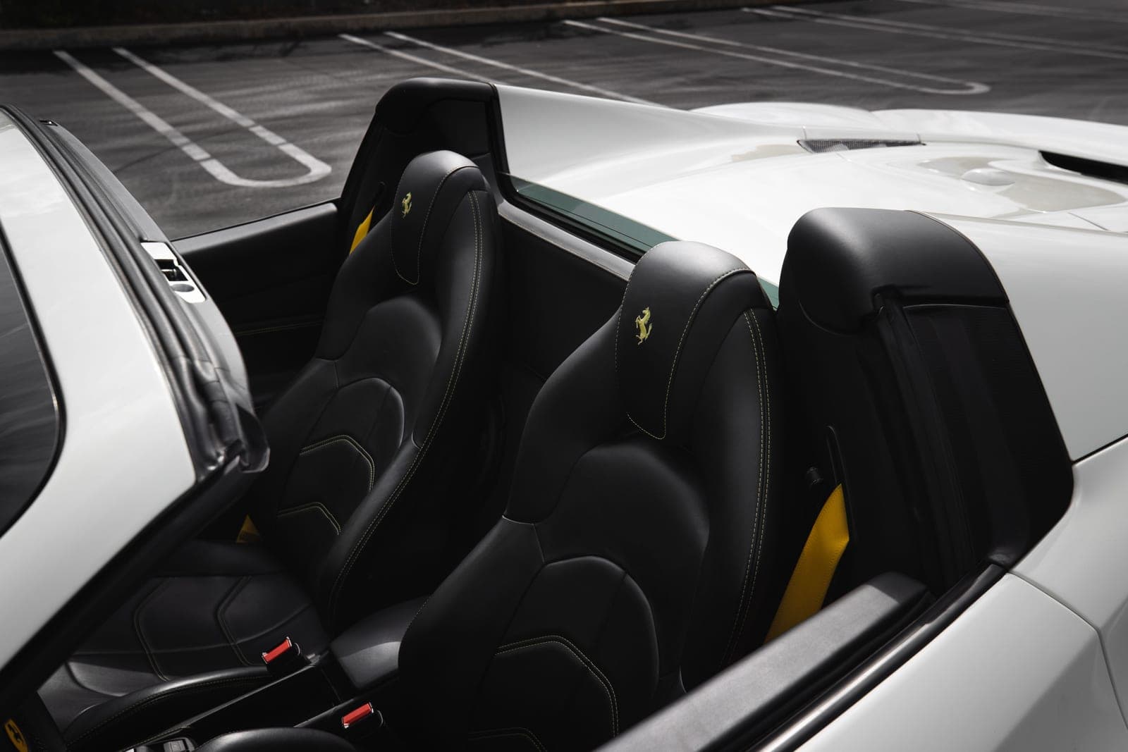 Two car seats side by side for comparison